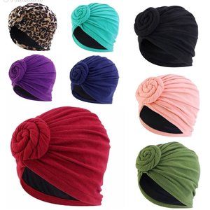 Chemo Sleep Turban Headwear Scarf Beanie Cap Hat for Cancer Patient Hair Loss